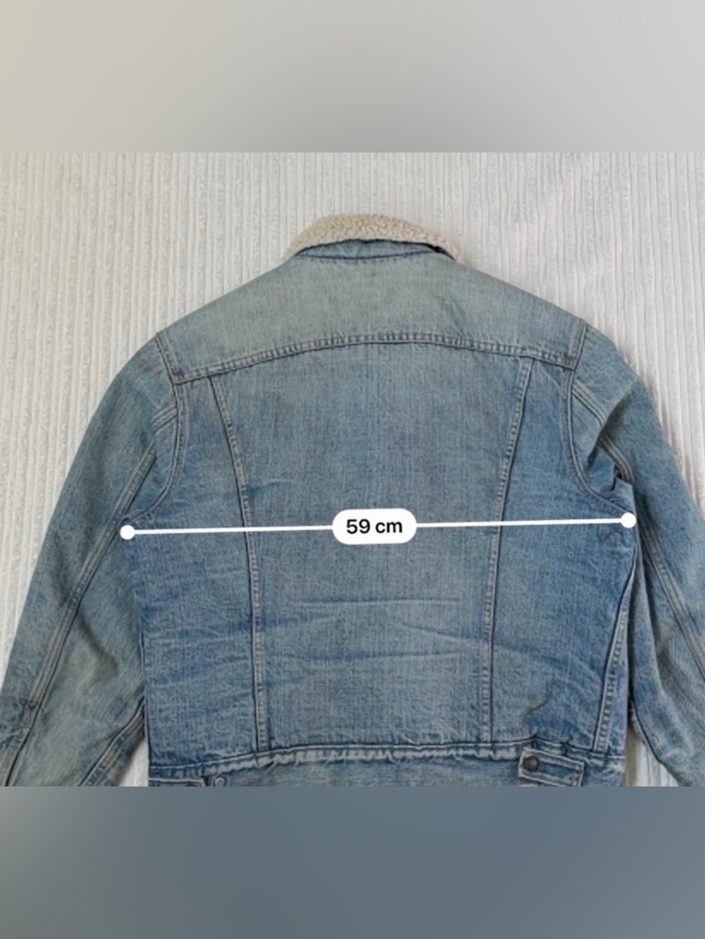 Vintage 70’s Levi's Red Tab Men's Sherpa Lined Denim Jean Jacket | Size L - Picture 7 of 7